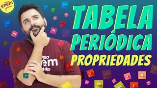 PROPRIEDADES DA TABELA PERIÓDICA | Resumo de Química Enem. Professor Felipe Sobis