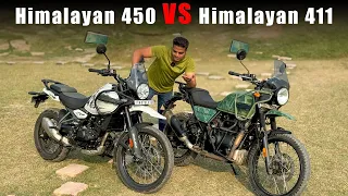 Difference Between New Royal Enfield Himalayan 450 and Himalayan 411