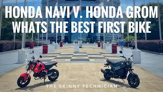 Honda Grom or a Honda Navi, What is The Best Starter Bike