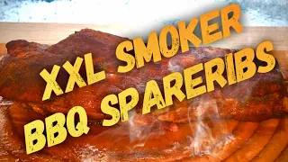 XXL BBQ SPARERIBS vom Smoker GRILLEN --- Klaus grillt