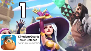 Kingdom Guard: Tower Defence 1-st session gameplay (FTUE). IOS. Merge tower defence city-building
