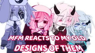 MFM REACTS TO THEIR OLD DESIGNS || Fnf Mfm || Gacha Nebula