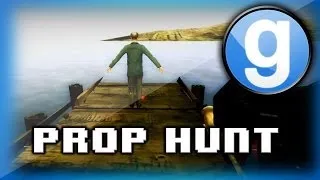 Prop Hunt Funny Moments w/ Friends! - I Am The Wiener, Funny Fails, and Giraffe Puppet Show!