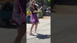 violinist on Santa Monica pier