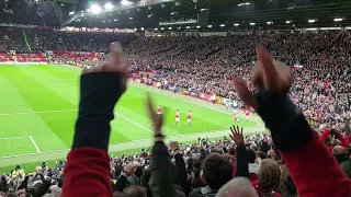 Ronaldo winner against Spurs - fan view Stretford end