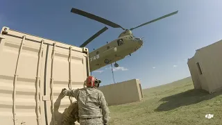 Chinook lifting conex, with hook up