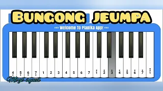 Not angka lagu BUNGONG JEUMPA versi pianika