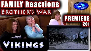 VIKINGS | PREMIERE | FAMILY Reactions | Brother's WAR | 201