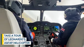 Tour of Leonardo's AW149 helicopter that could replace the Puma