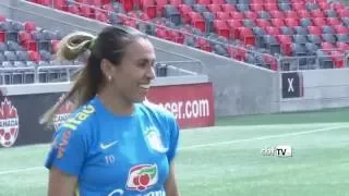 Assista ao treino da Seleção Feminina no TD Place, no Canadá