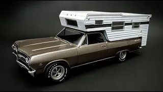 1965 Chevy El Camino 327 Camper 1/25 Scale Model Kit Build How To Assemble Paint Mask Decal AMT 1364