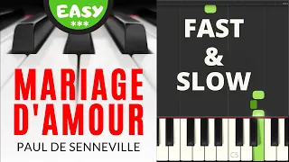 Mariage d'Amour I Spring Waltz I Easy Piano Tutorial I Sheet Music for Beginners I Paul Senneville