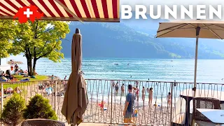 🇨🇭 Brunnen, Switzerland - Walking tour 4K - The Most Beautiful Villages in Switzerland