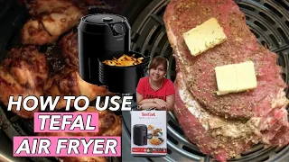 TEFAL AIR FRYER - How to Use, Easy & Healthy Air Fry Steak, Chicken, Pork Longganisa | Dubai UAE