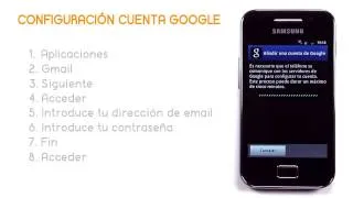 Tutorial SAMSUNG GALAXY ACE  Configuración cuenta Google JAZZTEL