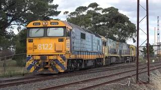4K Trackside Freight Trains at Kernot St Newport - Australian Train Spotting