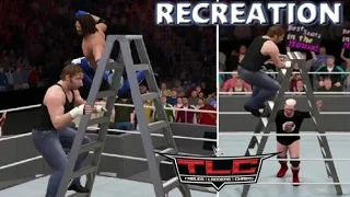 WWE 2K17 RECREATION: AJ STYLES VS DEAN AMBROSE | TLC 2016 HIGHLIGHTS