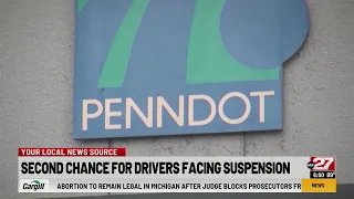 Pennsylvania drivers facing suspension offered second chance by PennDOT