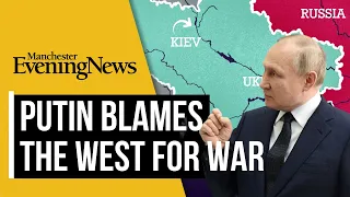 Putin blames West for Ukraine war and says Russia is fighting 'for their motherland'