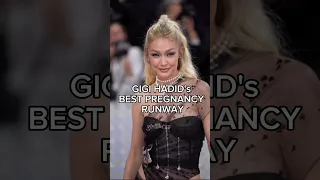 GIGI HADID'S BEST PREGNANCY RUNWAY #viral #model #gigihadid #runway