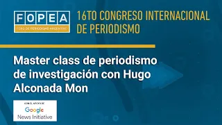 Master class de periodismo de investigación