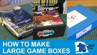 How to Make Large Game Boxes - Dining Table Print & Play