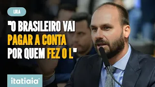 EDUARDO BOLSONARO DIZ QUE BRASILEIRO VAI 'PAGAR A CONTA POR QUEM FEZ O L'