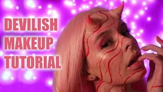 Romantic Valentine's Makeup... with a devilish twist