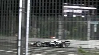 2008 Singapore F1 GP qualifying Rosberg spin