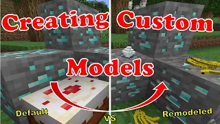 How To Make a Resource Pack Model in Minecraft And How To Change Models In Minecraft!!