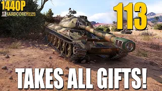 113 takes all gifts!