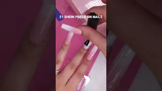 Trying $1 SHEIN press on nails 💅🏻