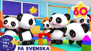 10 Trötta Pandor | Little Baby Bum - Svenska | Svenska tecknade serier för barn | Barnvisor