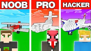 NOOB VS PRO VS HACKER DEVASA UÇAK YAPI KAPIŞMASI - Minecraft