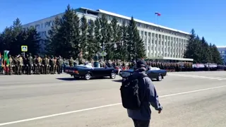 Парад Победы в Благовещенске Автомобили