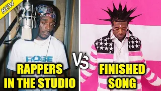 RAPPERS RECORDING IN THE STUDIO VS THE FINISHED RAP SONG