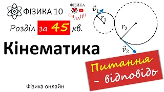 Увесь розділ «Кінематика» за 45 хвилин в питаннях - відповідях