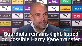 Guardiola remains tight-lipped on possible Harry Kane transfer