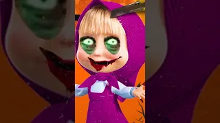 Masha And The Bear Horror😱 ماشا و الدب #shorts #bhoot #horrorstories #reallife #cartoon