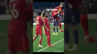 Liverpool’s away end reacts to Mo Salah’s goal at Watford.