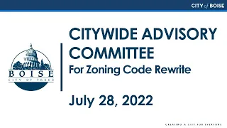 Citywide Advisory Committee Meeting