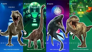 Tyranosaurus-Rex 🆚 Brachiosaurus 🆚 Mossasaurus Blue 🆚 Gigantosaurus Read