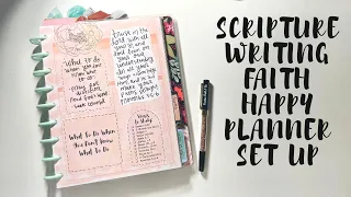 Faith Happy Planner Scripture Writing Set Up | Creative Faith & Co.