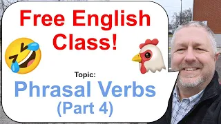 Phrasal Verbs Part 4! Let's Learn English! 🤣🍔🐔