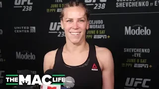 Katlyn Chookagian emotional after Joanne Calderwood win at UFC 238