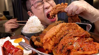 SUB 통삼겹김치찜 먹방 시청자추천 음식1위 대박 레전드 먹방 kimchi jjim mukbang Legend koreanfood eatingshow asmr kfood cook