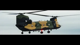 Türkiye'nin Dev Helikopteri CH 47 Chinook'un Teknofesti Selamlaması