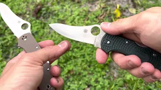 Spyderco Stretch Comparison: ZDP-189 Brown G-10 vs. ZDP-189 FRN