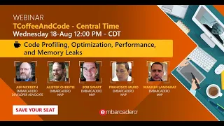 Code Profiling, Optimization, Performance, and Memory Leaks - TCoffeeAndCode