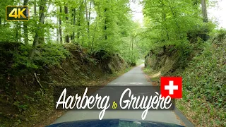 Aarberg to Gruyère, Switzerland 🇨🇭 Spring drive from Aarberg to Gruyère in the Canton of Fribourg